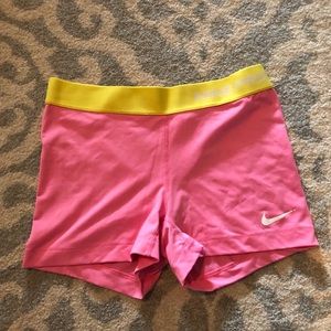 Pink Nike spandex